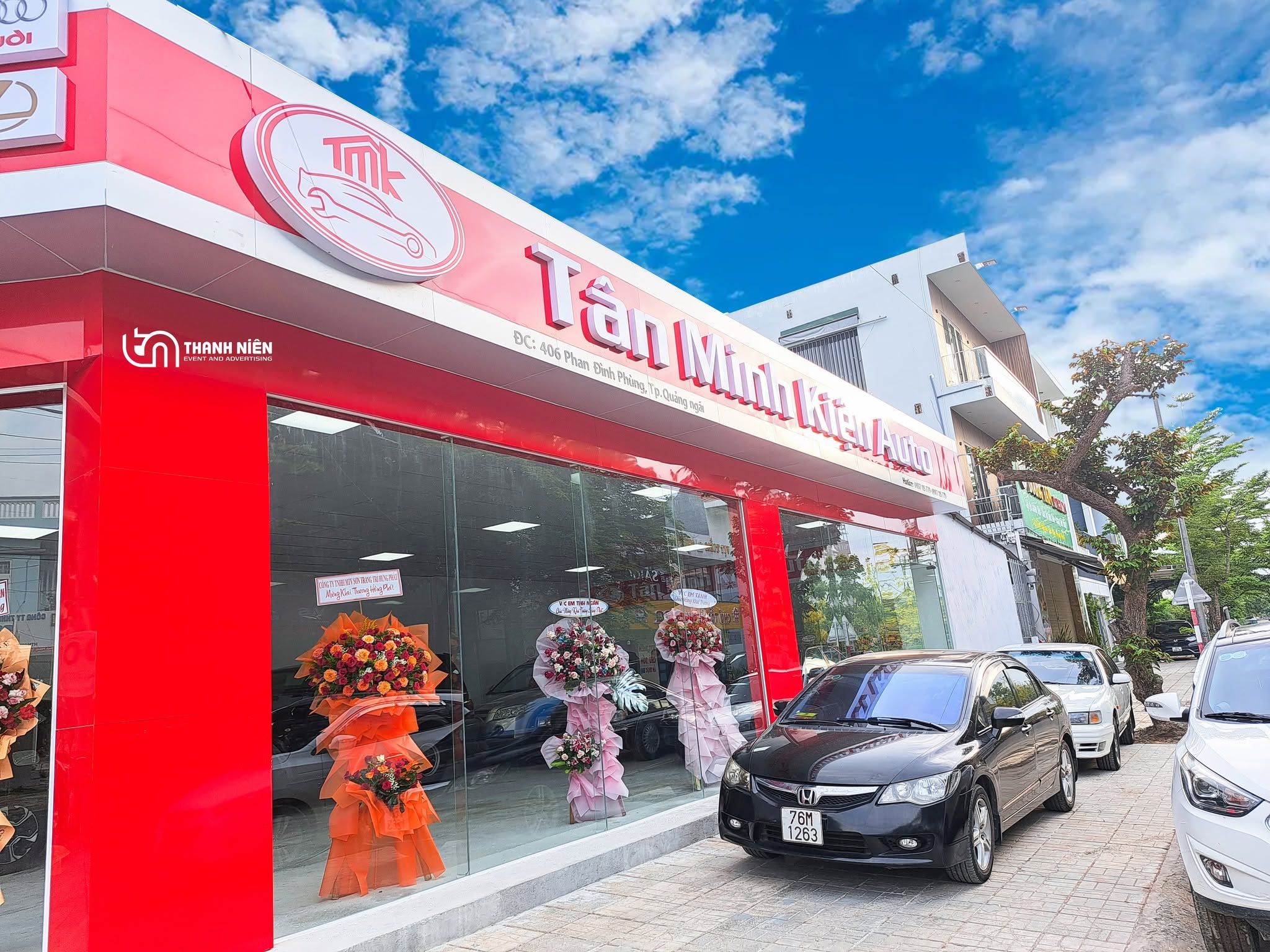 bảng hiệu alu - chữ nổi