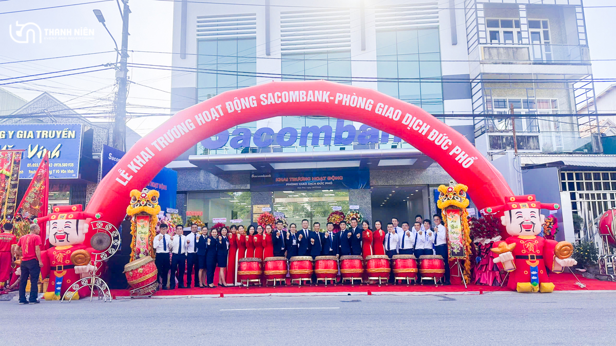 Khai trương Sacombank Đức Phổ