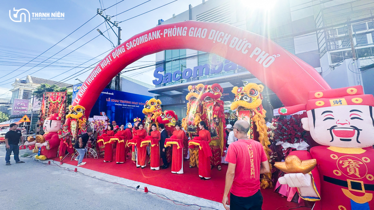 Khai trương Sacombank Đức Phổ